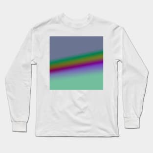 blue pink green red purple texture art Long Sleeve T-Shirt